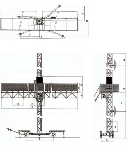 Чертежи мачтового строительного подъемника