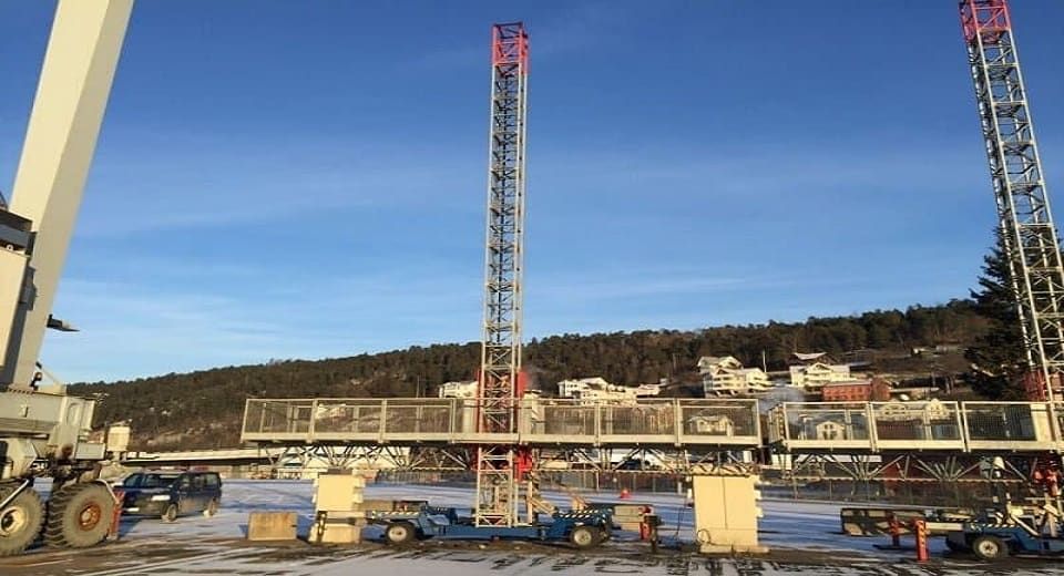 Аренда строительного мачтового подъемника